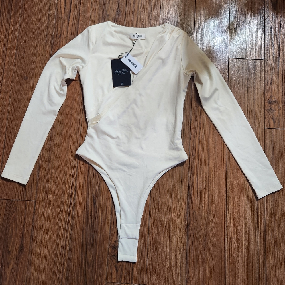 4th & Reckless Monica Jersey Bodysuit in White Size XS